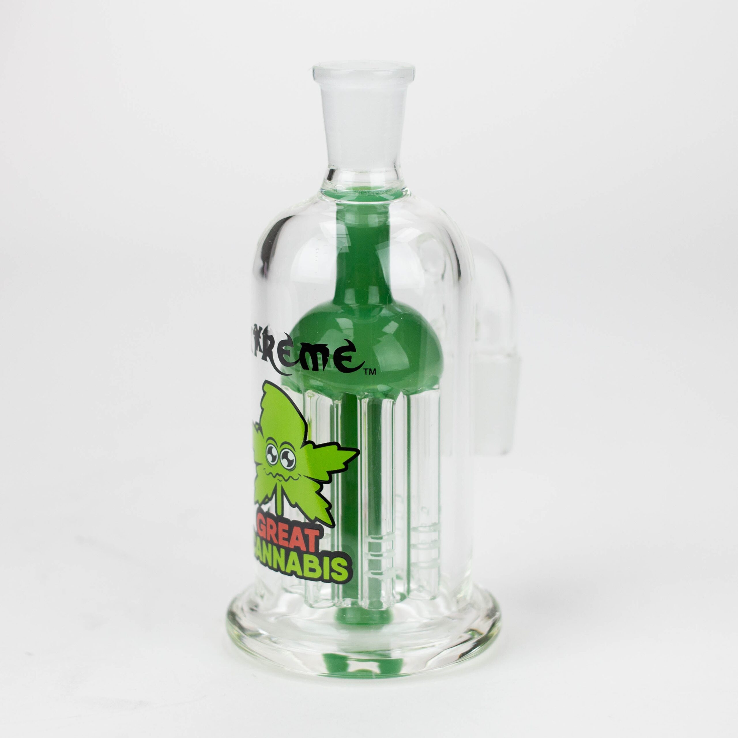 xtreme 5" glass bong tree arms diffuser ash catcher xtreme 5" glass bong tree arms diffuser ash catcher