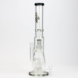 17.5 inches h2o glass water bong with shower head percolator