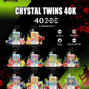 uwin twins crystal 40k puffs 10 packs