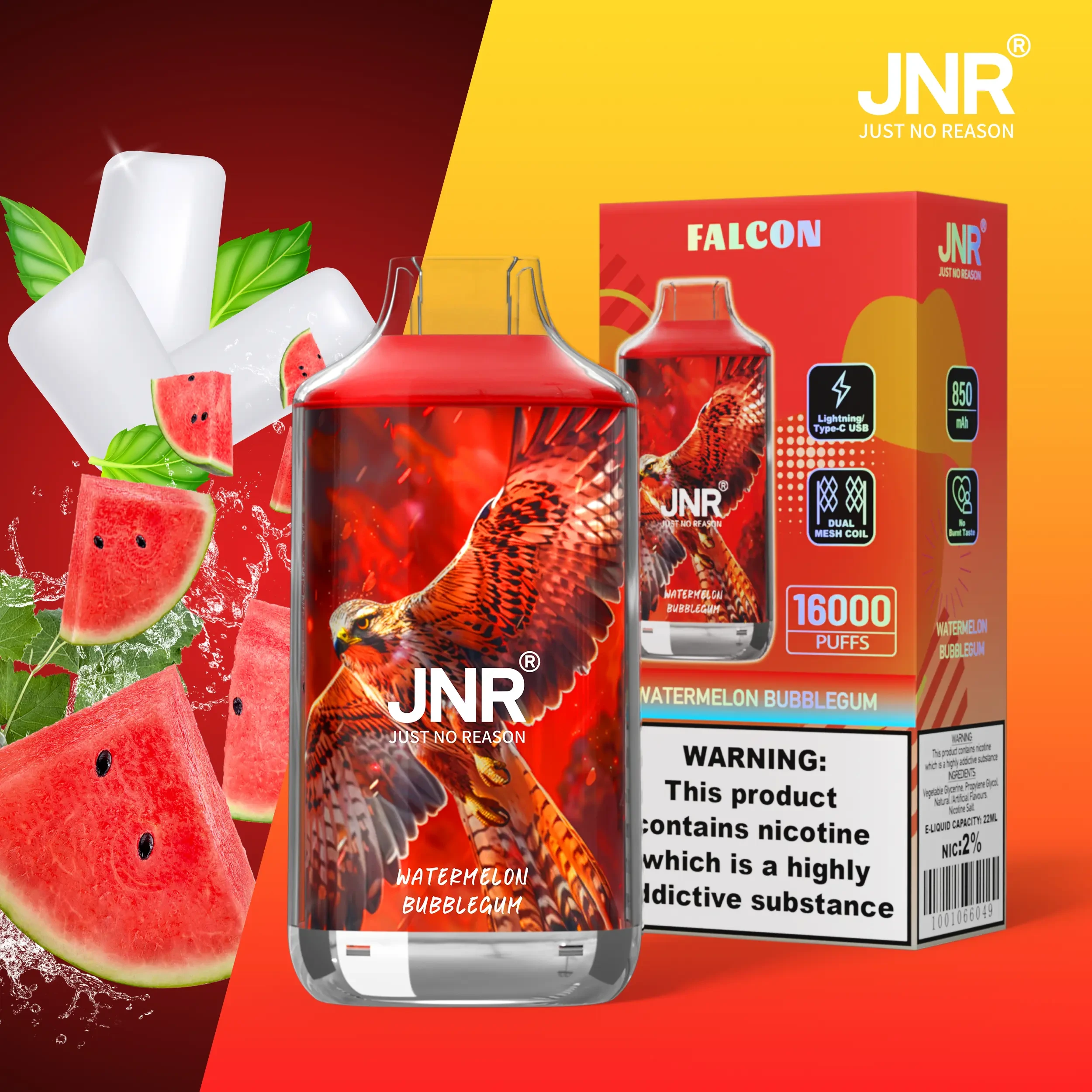 jnr falcon 16000 puffs 30 packs (ship from oversea) jnr falcon 16000 puffs 30 packs (ship from oversea)